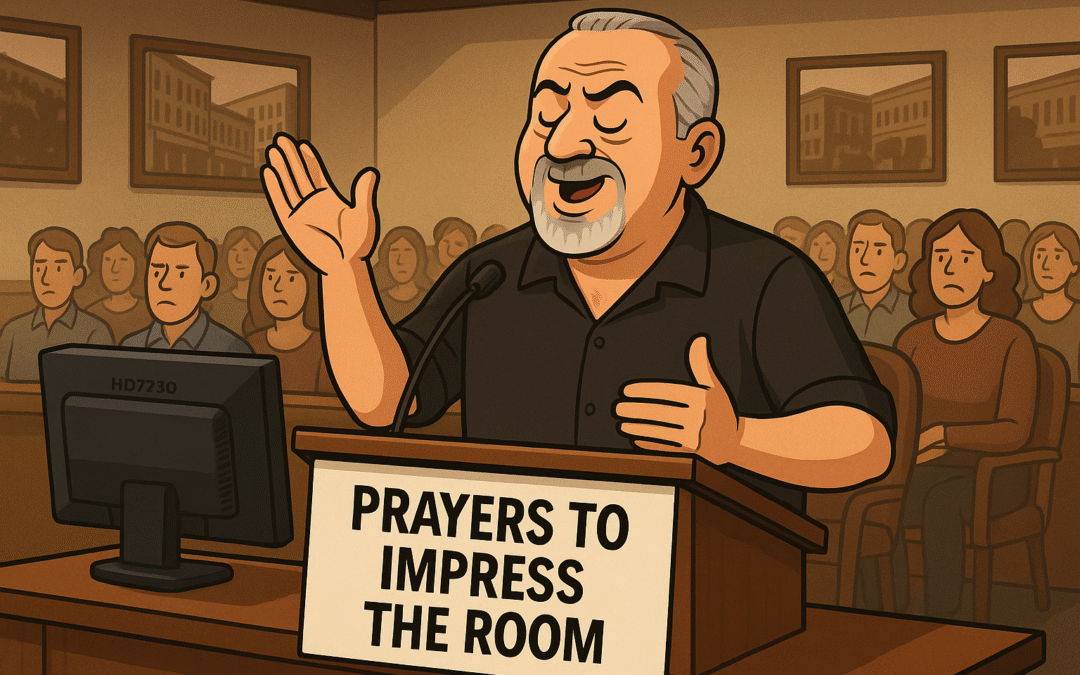 Not a Prayer — A Message to the Room: Pastor Paul Vannoy’s Performance at the CDA City Council