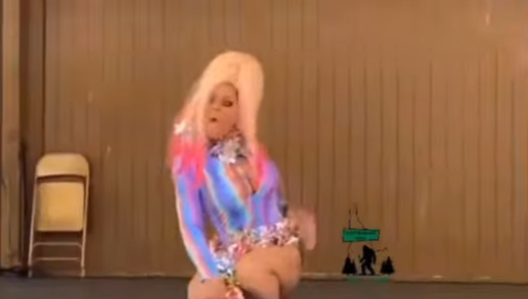 Summer Bushnell vs drag performer Eric Posey at Pride in the Park Coeur d'Alene Idaho 2020