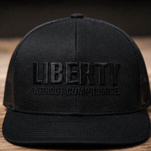 LWC Premium Embroidered Snap-Back Trucker Hat Black/Black